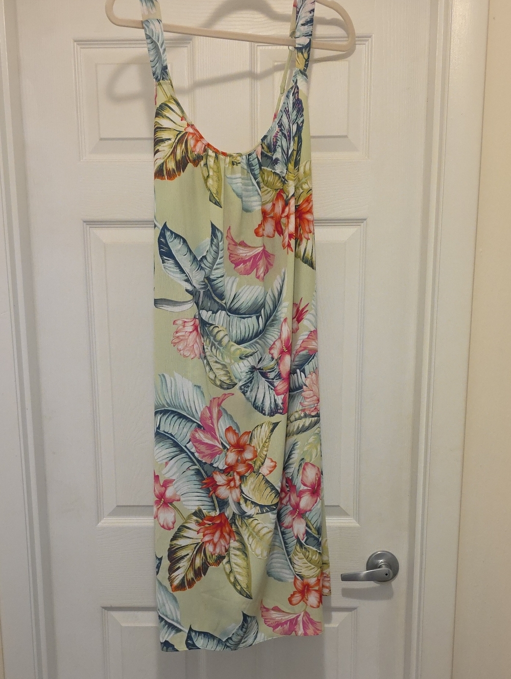 Lilac + London Floral Tropical Print Night Gown/Chemise With Adjustable Straps